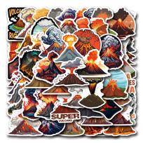 55 Volcano Volcano Graffiti Stickers Decorate Luggage Laptop Mobile Stickers black