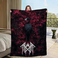 S-Sleep Token Net Arkadijoje Antklodė Flanelinė šiltas komfortas minkšta pliušinė antklodė Piknikui lovoms sofoms namams ir miegamiesiems 130x150cm