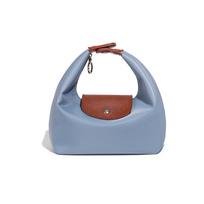 2025 Women's Waterproof Nylon Dumpling Lunch Bag: Stylish, Versatile Handheld & Shoulder Design gray