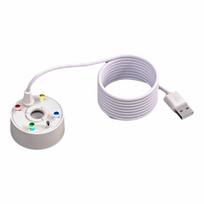 2-IN-1 Mist Maker Colorful LED Lights Landscaping Humidifier Fog Machine  Desktop Fountain white LED light white