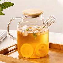 1.8L High Borosilicate Glass Water Pitcher beige