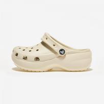 Crocs Classic Platform Clogs Woman Crs206750 Bone 260 white