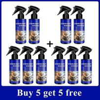 Quick-Acting Car Rust Remover Spray - Care for Auto Exhaust Pipes Wheel Hubs Metal Iron Powder Cleaner Detonation 4 10PCS