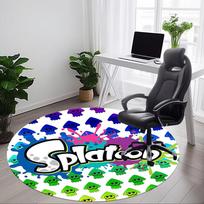 Splatoon? Office Round Area Rug, Under Office Chairs Bedroom Living Room Home Decor  a1016236 100cm by 100cm gray