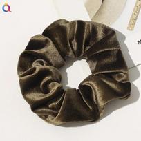 Winter Vintage Woman Large Velvet Scrunchies Elastics Hair Band Solid Hair Ties Ladies Ponytail Holder Hair Accessories ruda