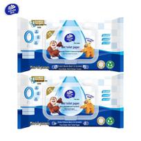 Vinda Flushable Wet Toilet Wipes (2-Pack) blue