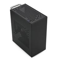 SKTC A07 Mini ITX žaidimų korpusas - Visiškai aliumininis, palaiko nepriklausomą vaizdo plokštę ir 1U maitinimo bloką gray
