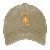 Satisfactory Game  Power Outage Baseball Cap hard hat Vintage fishing caps Unisex party Hat Women Unisexs beige