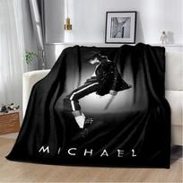 Michael Jackson retro printed  HD Blanket Soft Throw Blanket for Home Bedroom Bed Sofa Travel Office Solid Cover Blanket  Adults 100cm x 150cm