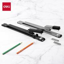 Deli Long Arm Heavy Duty Stapler gray