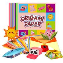 108 kūrybiško origami rinkinio dalys - 54 unikalūs dizainai, tinkami „pasidaryk pats“ rankdarbiams ir edukacinei veiklai blue