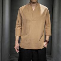 Vyriškas megztinis Kimono Tradicinė mada Japoniški samurajų drabužiai Streetwear Yukata Vyriški marškiniai Haori Vyriškas Kimono paltas XL kava