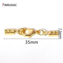 18K Gold Plated Brass Lobster Clasps Connector,Clasps For Jewelry,DIY Bracelet Jewelry Making Accessories 2 pieces beige