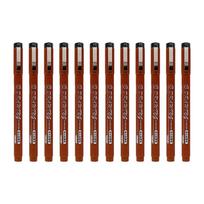 Fine Tip Brush Liner Pen with Extra-Fine Soft Tip for Sketch Practice, Illustration Work, and Daily Art Study Use ruda