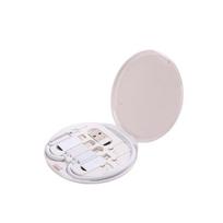 60W Greitojo įkrovimo kabelis 3-in-1 USB duomenų kabelis su laikymo dėžute Multi USB įkrovimo adapteris Suderinamas su Type-C Lightning balta