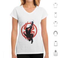 Miles Morales T Shirt 6xl Cotton Cool Tee Miles Morales Into The Spider Verse Across The Spider Verse Animation Cartoon Spider XL beige