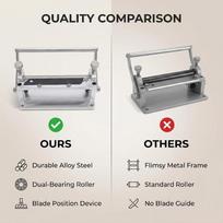 2pcs Adjustable Thickness Manual Leather Skiver Manual Peeling Machine  For Belts gray