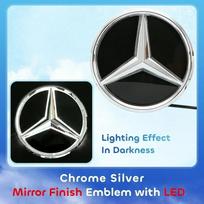 Front Grille Star Badge ABS Chrome Silver Black Illuminated OEM Emblem For Mercedes Benz GLC GLE GLS V-Class X253 W167 X167 W447