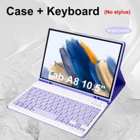 Dėklas, skirtas Samsung Galaxy Tab A8 10,5 colio, Belaidžio „Bluetooth“ klaviatūros dangtelis, skirtas Tab A8 10,5 colio, Samsung išmanusis stovas Tab A8 10.5 inch&Russian keyboard