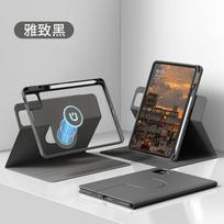 Magnetic Detachable IPad 11th Gen 10.2 Inch Case With 720 Rotating Stand Shockproof Full Cover Mini 6 iPad Air 6 11in gray
