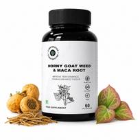 CUREFOREVER Horney Goat Weed, Maca Root & Safed Musli Extract | Safed Musli Capsules for Stamina and Performance - Maca Root to Enhance Vigour -