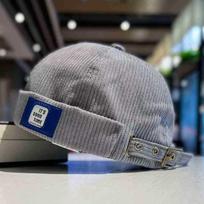 Vyriška ir moteriška japoniška retro beapvado meliono kepuraitė: Hip-hopo įkvėptas korėjietiškas beretas visais sezonais Adjustable (Unisex) gray