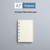 A5 Loose-Leaf Detachable Binder Refill Pages - 6-Hole Thickened Daolin Kraft Paper, Customizable Logo Available, A6, A7, B5 Sizes. white