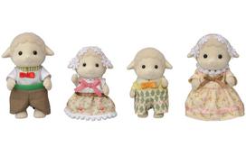 EPOCH Sylvanian Families Calico Critters Sheep Family Doll Set FS-42 ST Mark Certified Dollhouse Toy Ages 3+ beige