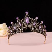 Karūnos lankelis didelė karūna nuotakos tiara vestuviniai papuošalai scena vakarėlis kalnų krištolo karūna aksesuarai black