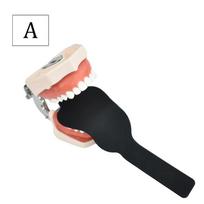 Dental Orthodontic Black Background Oral Cheek Plate Flexible Silicone Stainless Photo Image Contrast Board Dentist Tools black