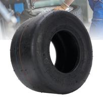 10x4.50-5 Besuvė Slick Padanga Guminė 4 Sluoksnių Atspari Punkcijoms Besuvė Lenktyninė Slick Padanga Drift Trike ir Go Kart black