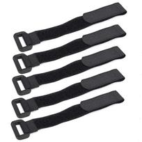 5pcs/lot Bicycle Handlebar Strap Holder Cycling Flashlight Tie Rope Bandages Universal Nylon Sticky Tie Fixed Items Bike Strap black