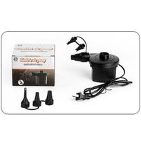 Compact Electric Air Pump Fast Inflate Deflate with Multiple Plug Adapters for Camping Travel Air Bed Use A39 black
