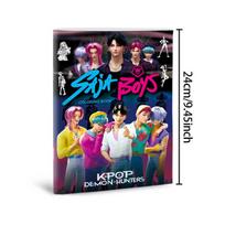 Nauja raganų medžioklė K-pop 56 puslapių spalvinimo knygelė anime suvenyras eskizas vaikų kanceliarinės prekės Pramoginis Žaisk saugiai Draugiškas vaikams Linksmas black