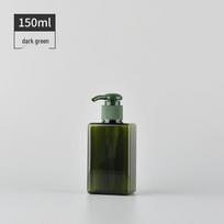 150ml PETG Press-Top Refillable Bottle for Lotion, Cleanser, Soap, Gel - Cosmetic Packaging. gray
