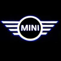LED Automobilio durų logotipas Sveikinimo šviesos projektoriaus lempos Priedai MINI Cooper S Works JCW R55 R56 R50 R53 R60 R61 F54 F55 F56 ksgbw33 mėlyna