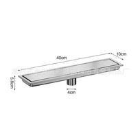 Golden Stainless Steel Anti-Odor Hidden Floor Drain for Bathrooms