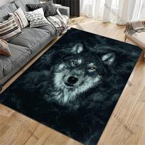 Gražus vilko rašto kilimas jogos kilimėlis žaidimų kambarys miegamasis gražus neslystantis kilimas kilimėliai svetainės dekoravimas Chambre 60x90cm gray