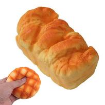 Bread stress-relieving toy Soft Sensory Fidget Squeeze Toy for Teenager Students Office Worker Party Favor Stocking Stuffer orange