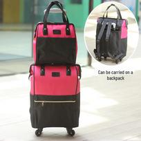 Lightweight Large Capacity Trolley Travel Luggage Bag black