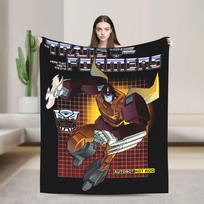Transformers Bumblebee Optimus Prime Plush Blanket Autobot Fashion Throw Blankets for Bedspreads 200x150cm Rug Piece Warm 30x40in gray