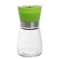 Manual Glass Pepper and Spice Grinder green