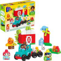 Mega Bloks Green Town Bee and Farm Tractor Set (51 pieces) for ages 1 and up (HDL07) red