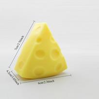 Minkštas sūrio lėtai kylantis žaislas-fidget, lėtai kylantis spaudžiamas kamuoliukas, streso mažinimui suaugusiems, jutiminis nerimo mažinimo žaislas yellow