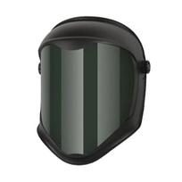 Welding Mask Anti-Fog Protective Full Shield Splash Resistant Adjustable Safety Face Shield with High-Temperature PC Frame Welding Helmet for Work Use gray