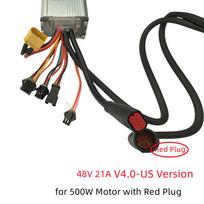 Original 48V 21A Brushless DC Motor Controller for OUXI V8 Electric Bicycle Controller Replace Parts OUXI V8 Red Plug black