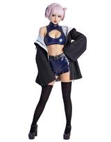 Miccostumes Anime Vampyro Cosplay Pilnas Kostiumas ir Kelnės Moterims, Rinkinys, Paltai, Viršutinė Dalis, (L) black