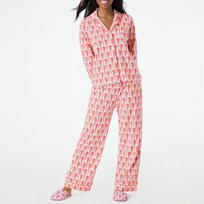 Cartoon Monkey Long Sleeves Blouse Shirt + Elastic Pants Women 2 Piece Pajama Set for Loungewear Comfy Sleepwear Vintage Outfits M juoda