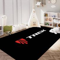 T-TREKS Bicycle Door Mat Kids Room Bedroom Decoration Balcony Anti-Slip Doormat Living Room Doormat Area Rug 40cm x 60cm white