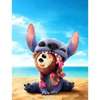 5D Diamond Painting Stitch Full Diamond Embroidery Cartoon DIY Rhinestone Pictures Cross Stitch Kits Crafts Home Decor Round 20x30cm blue